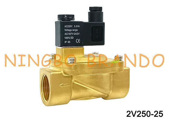 एयरटैक टाइप 2V250-25 2 वे सोलेनॉइड वाल्व एयर वाल्व AC220V 110V DC12V 24V