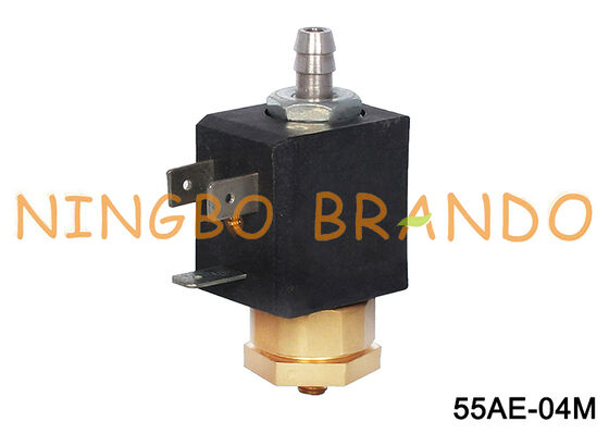 शेअरर कॉफ़ी मेकर DC24V AC220V के लिए M5 पोर्ट 2 वे ब्रास सोलनॉइड वाल्व