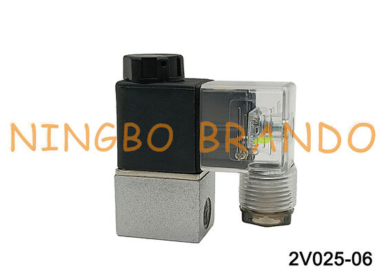 AirTAC टाइप 2V025-06 2/2 वे सोलेनॉइड वाल्व डायरेक्ट एक्टिंग 12V/24V/110V/220V