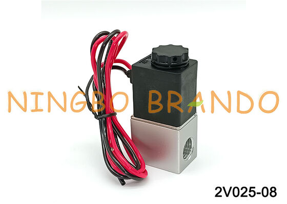 विद्युत वायवीय सोलनॉइड वाल्व 2V025-08 12V/24V/110V/220V फ्लाइंग लीड्स
