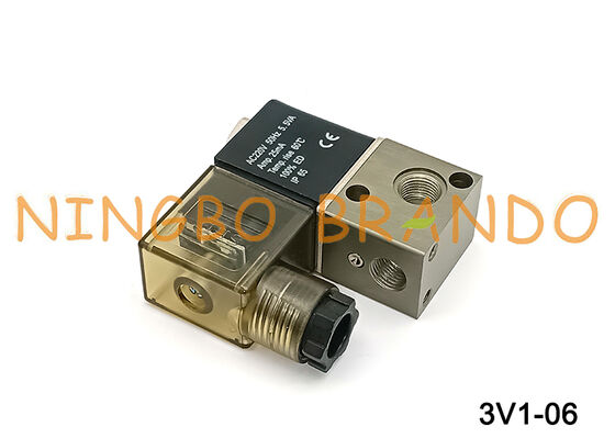 विद्युत वायवीय सोलनॉइड वाल्व 3V1-06 12VDC 24VDC 110VAC 220VAC