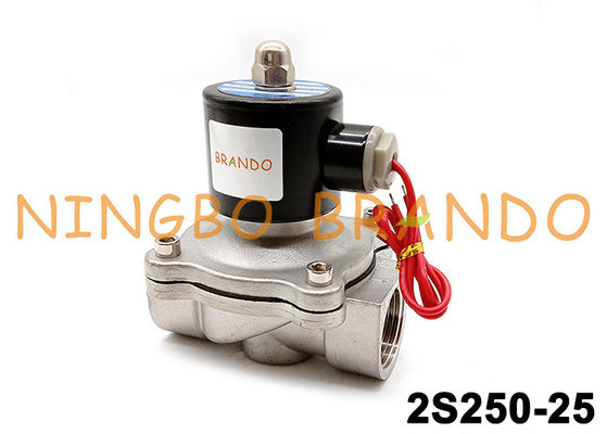 AC220V 24VDC SUW-25 2S250-25 1 '' वाटर एयर इलेक्ट्रोमैग्नेटिक वाल्व;