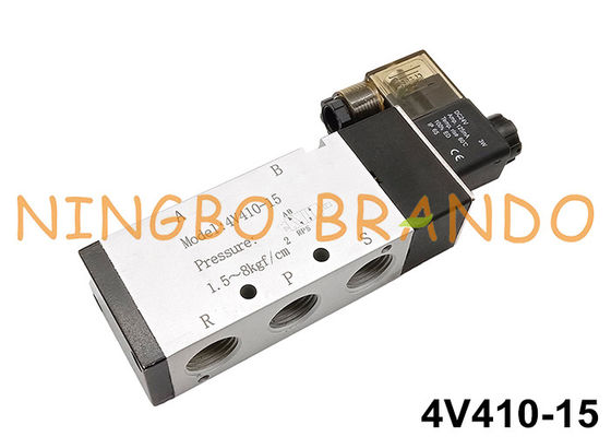 आंतरिक रूप से संचालित न्यूमेटिक सोलेनॉइड एयर वाल्व 1/2 '' 4V410-15