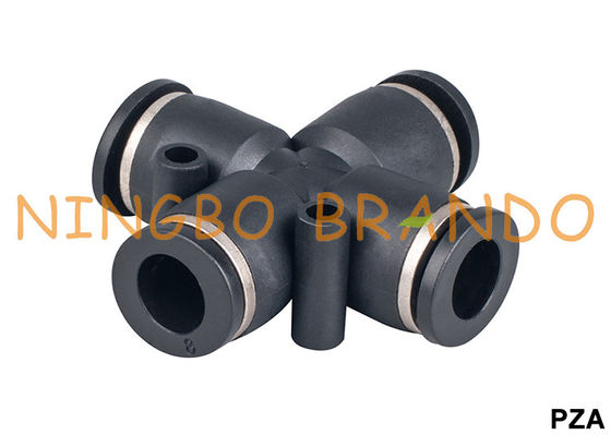 PZA यूनियन क्रॉस वायवीय नली फिटिंग त्वरित कनेक्ट करने के लिए पुश